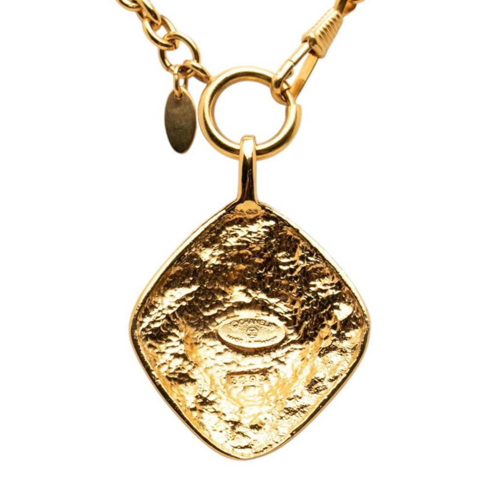 CHANEL Authentic Vintage Gold Logo Necklace - Picture 2 of 6